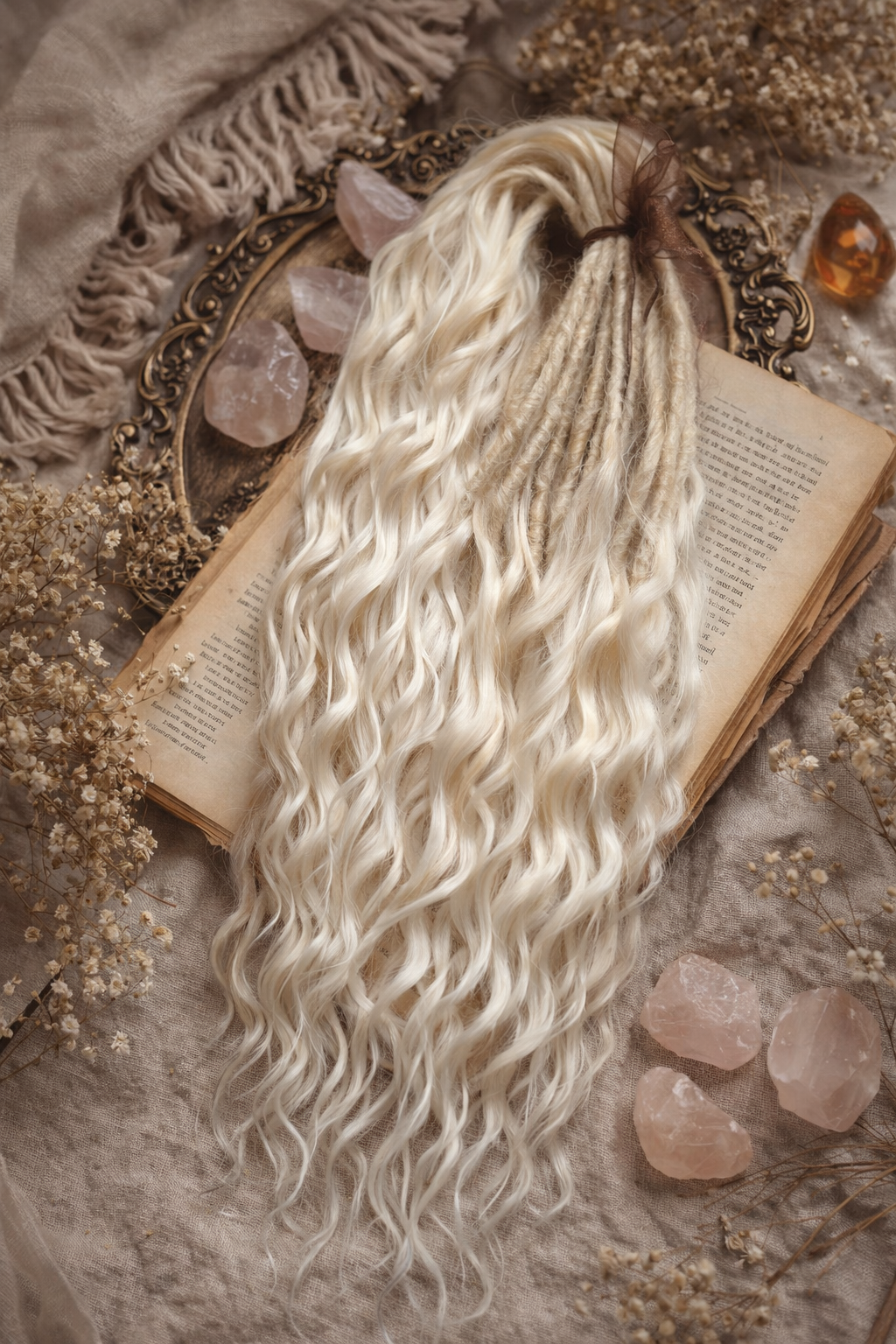 Wheat Blonde Hidden Base Visible Length Hair Extensions