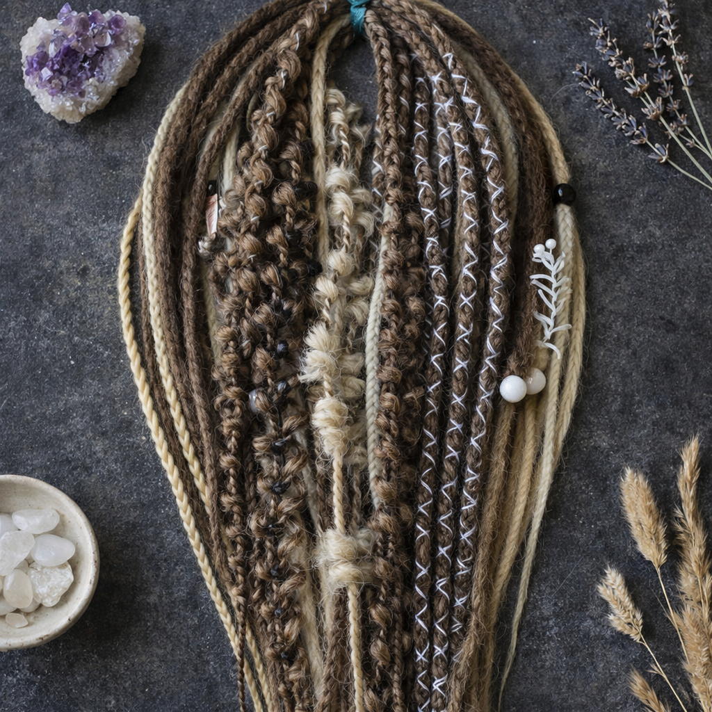 Light Brown Boho Dreadlock Extensions
