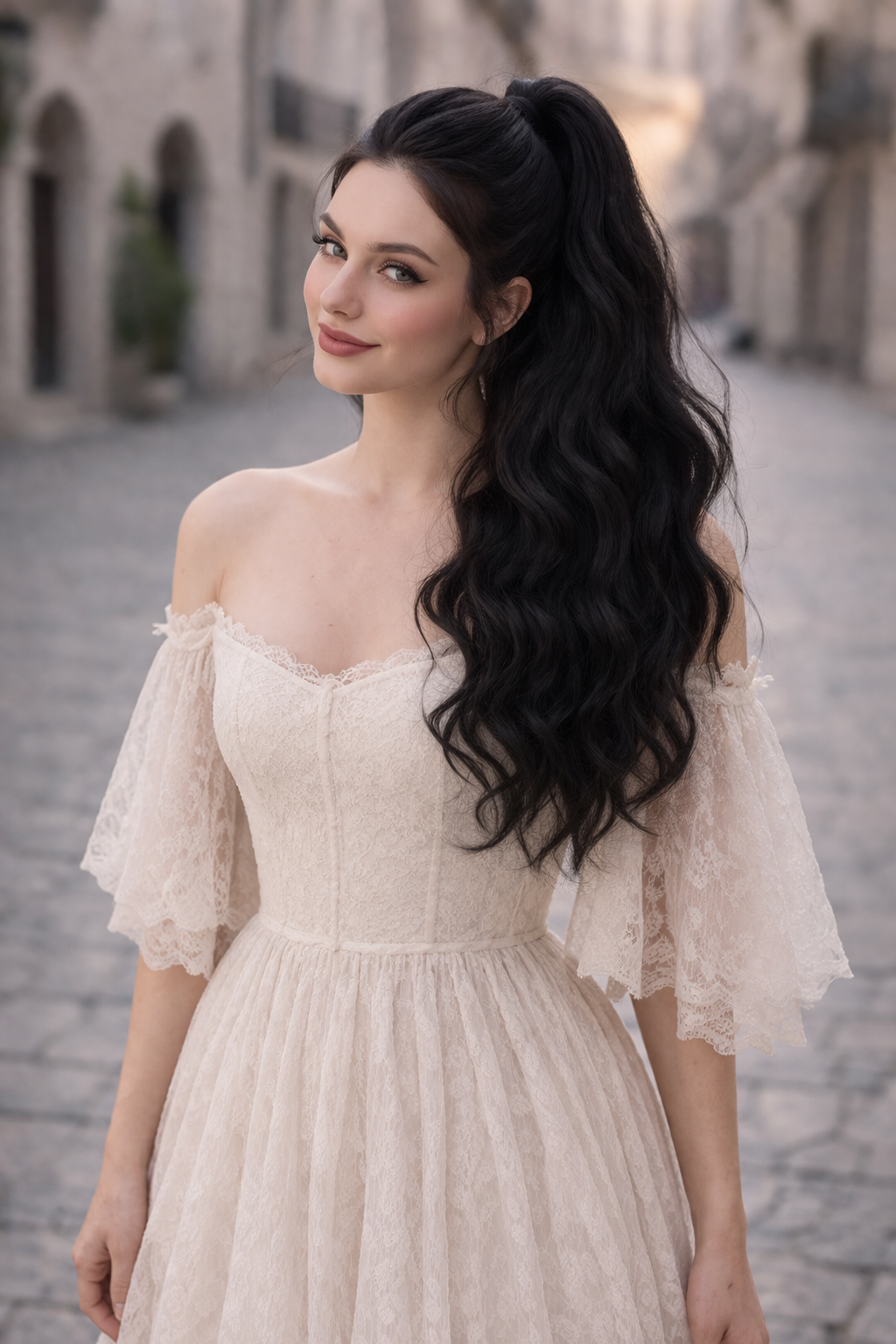 Black Wavy Ponytail Extension – Boho Dread Ponytail Style