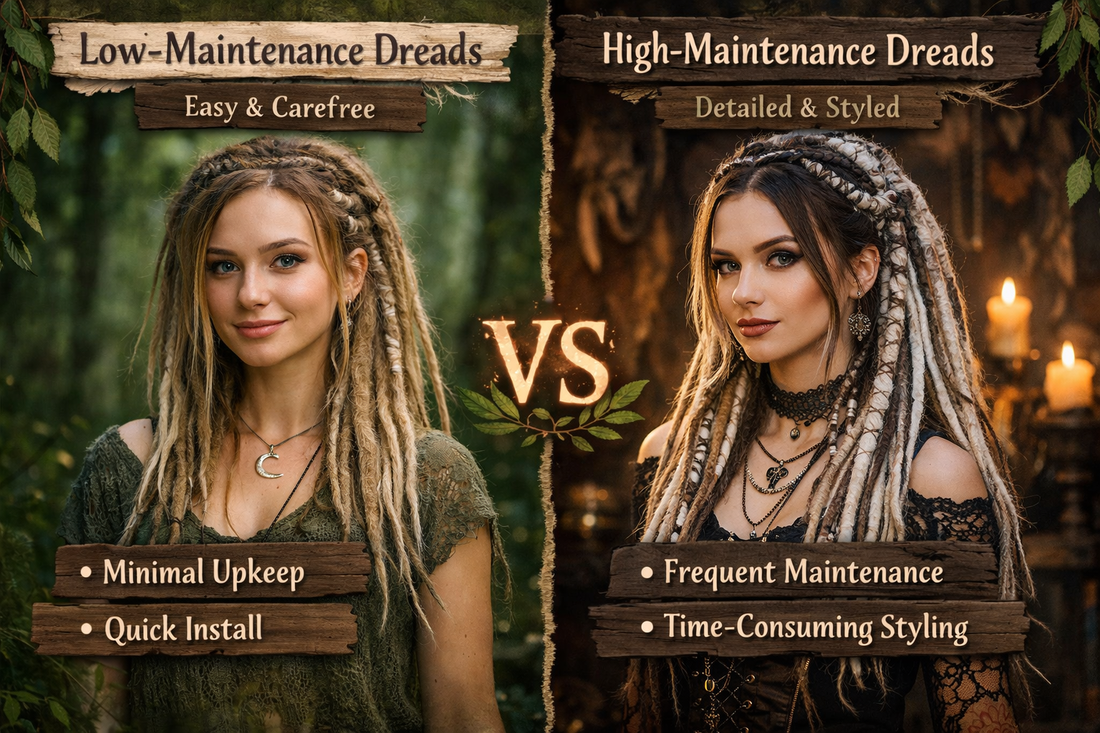 Low-Maintenance vs High-Maintenance Dread Sets: What’s the Difference?