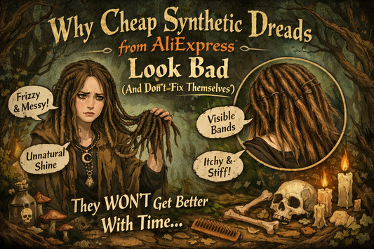 Why Cheap Synthetic Dreads from AliExpress Look Bad (And Don’t “Fix Themselves”)