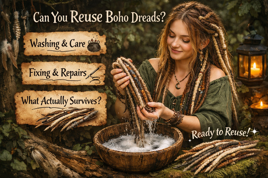 Can You Reuse Boho Dreads? Washing, Corrections & What Actually Survives