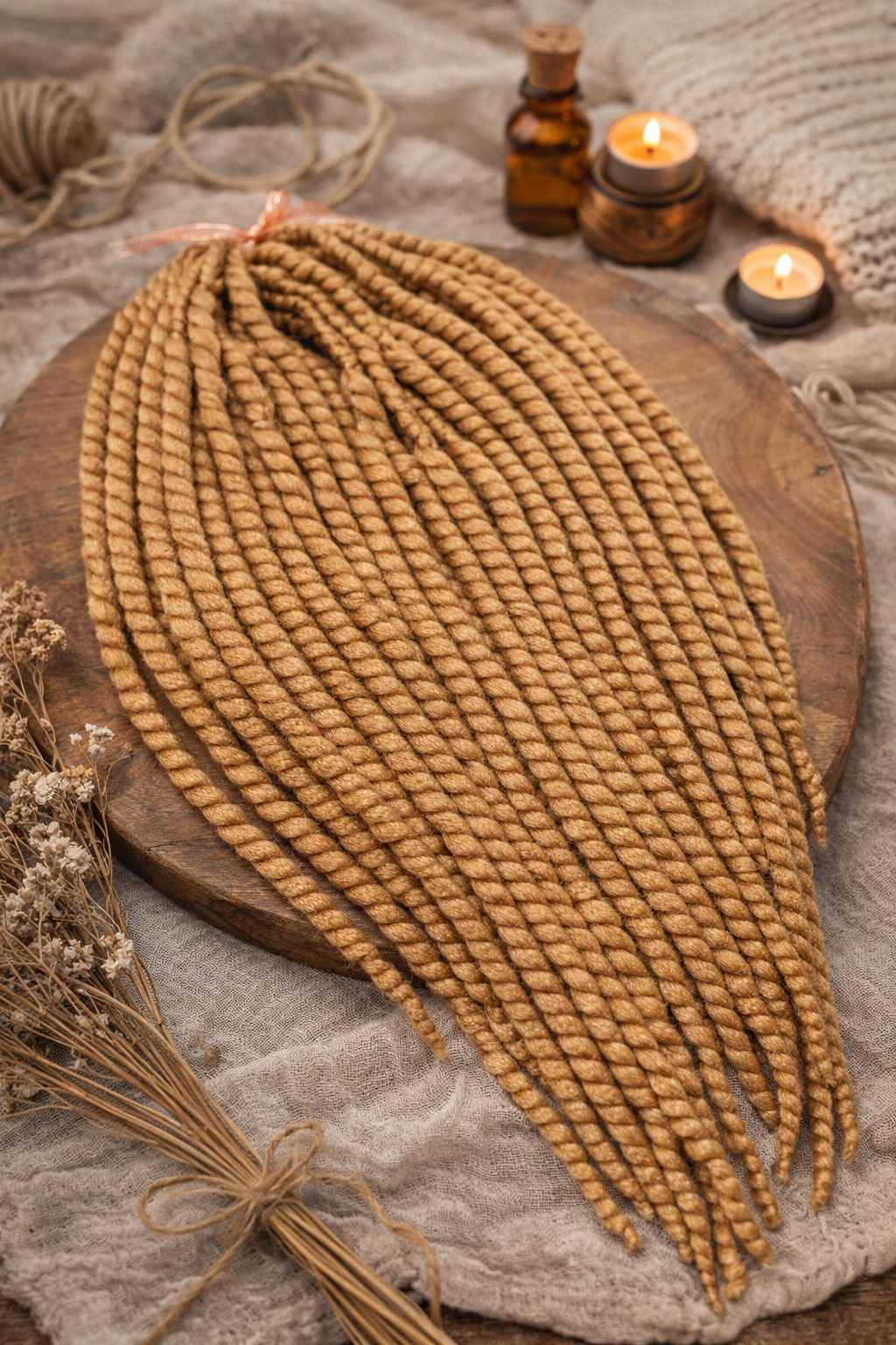Warme hellbraune Twist Extensions – Havana Twist Mambo, leichte synthetische Twists