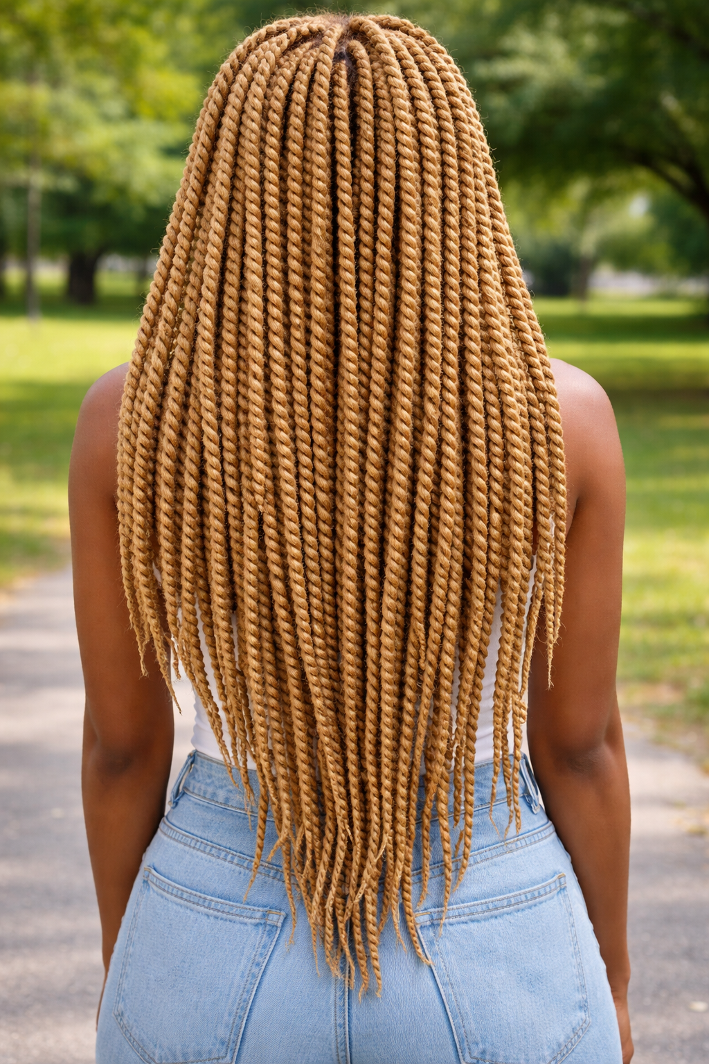 Warme hellbraune Twist Extensions – Havana Twist Mambo, leichte synthetische Twists