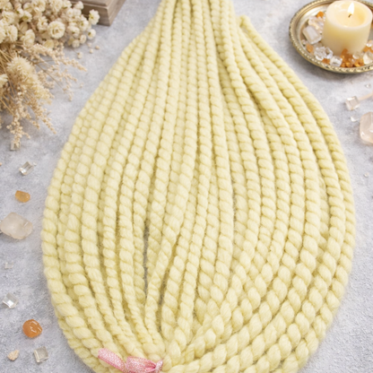 Creme-Blonde Twist Extensions – Havana Twist Mambo, leichte synthetische Twists
