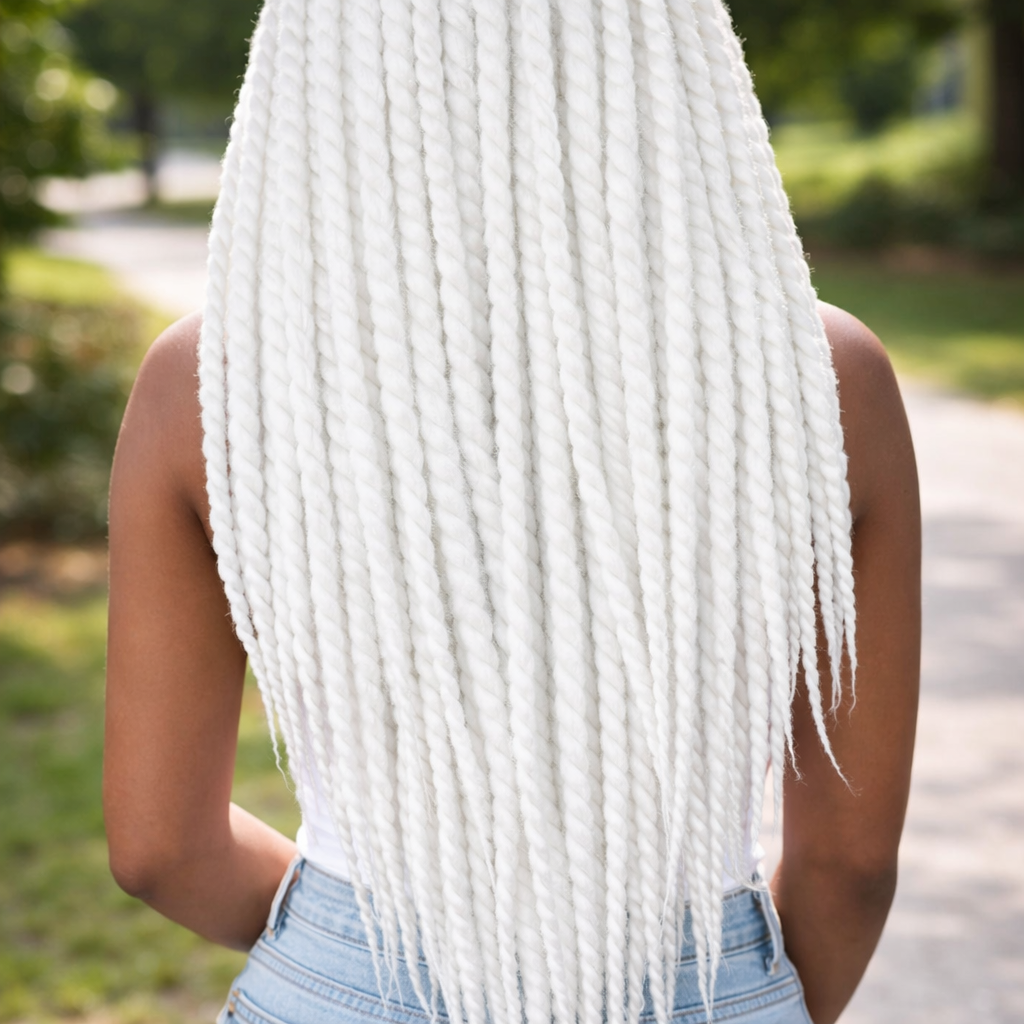 Snow White Twist Extensions – Havana Twist Mambo, leichte synthetische Twists