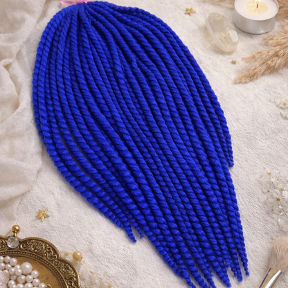 Royal Blue Twist Extensions – Havana Twist Mambo, Lightweight Synthetic Twists