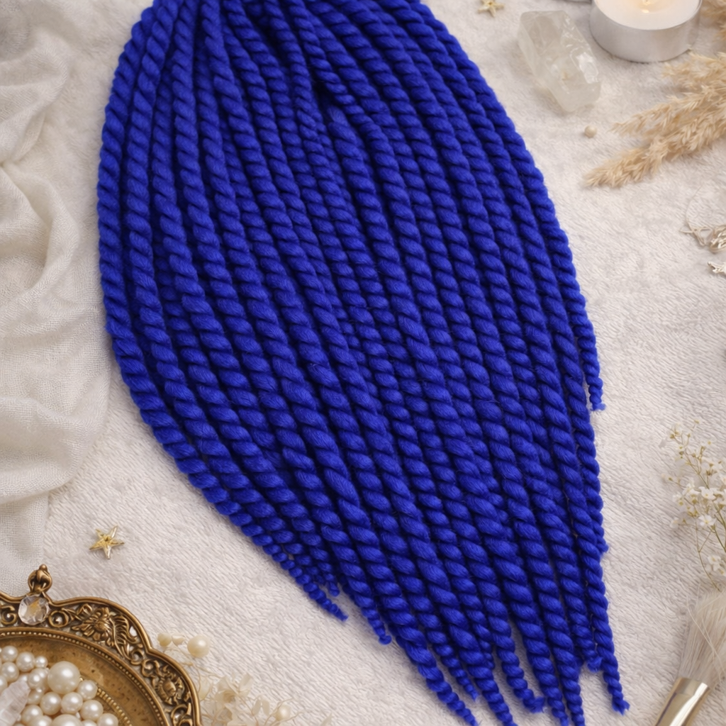 Royal Blue Twist Extensions – Havana Twist Mambo, Lightweight Synthetic Twists