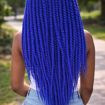 Royal Blue Twist Extensions – Havana Twist Mambo, Lightweight Synthetic Twists