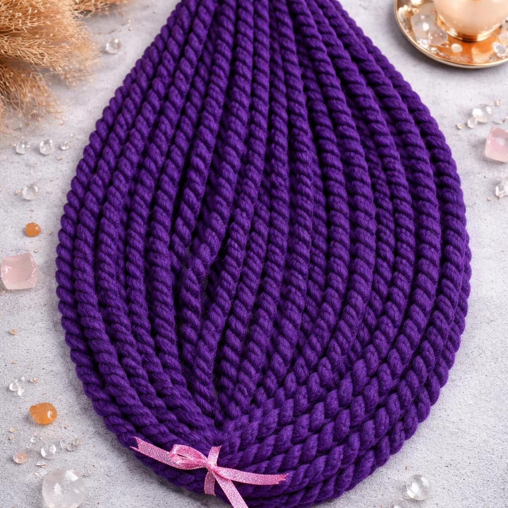 Dunkellila Twist Extensions – Havana Twist Mambo, leichte synthetische Twists