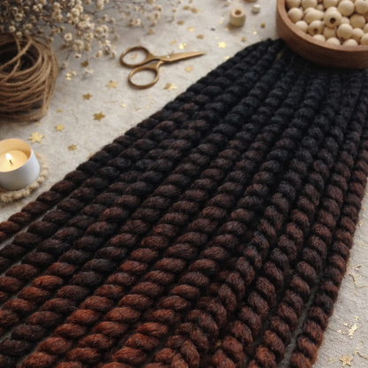 Black Chestnut Brown Ombre Twist Extensions – Havana Twist Mambo, Lightweight Twists