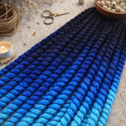 Black Blue Ombre Twist Extensions – Havana Twist Mambo, Lightweight Synthetic Twists