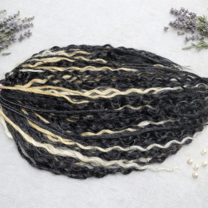 Black & Wheat Blonde Loose Curly Set – Double Ended Braids with Boho Texture