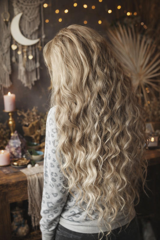 Ash Blonde Hidden Base Visible Length Hair Extensions – Brushable Faux Dreads