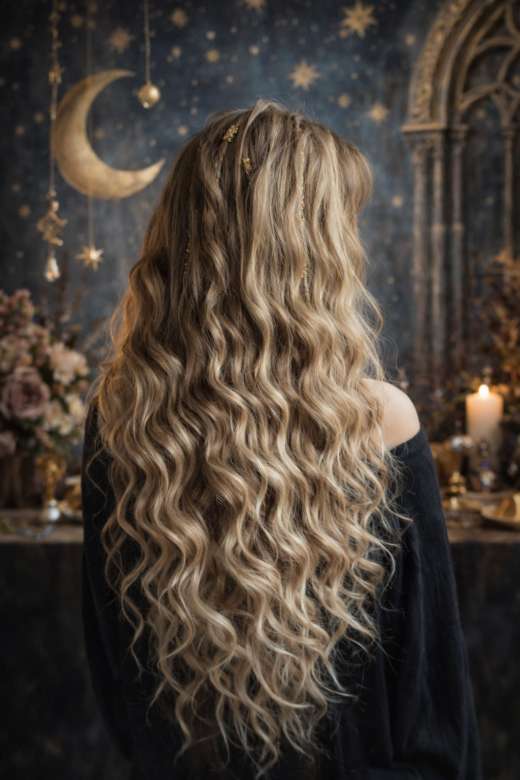 Ash Blonde Curly Brushable Fake Dreads – Natural Boho Set