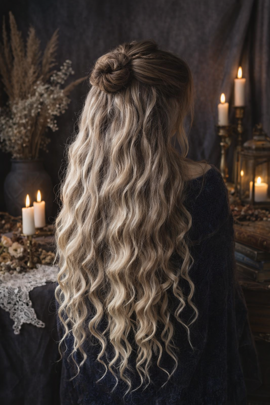 Ash Blonde Curly Brushable Fake Dreads – Natural Boho Set