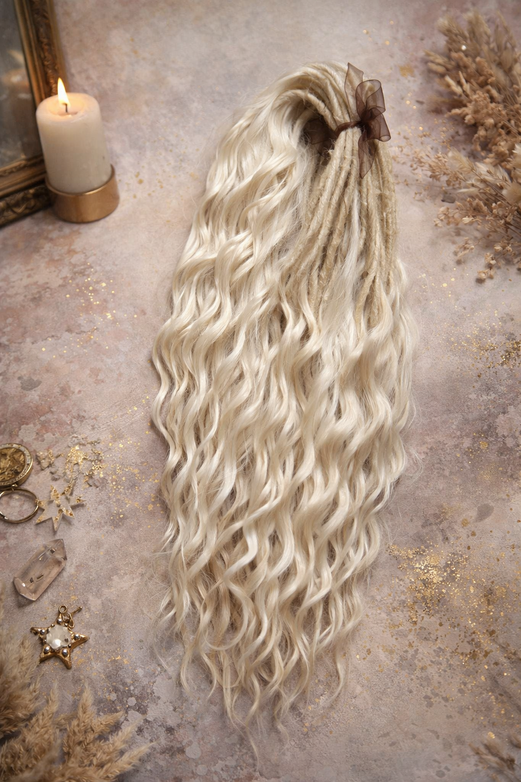 Wheat Blonde Hidden Base Visible Length Hair Extensions