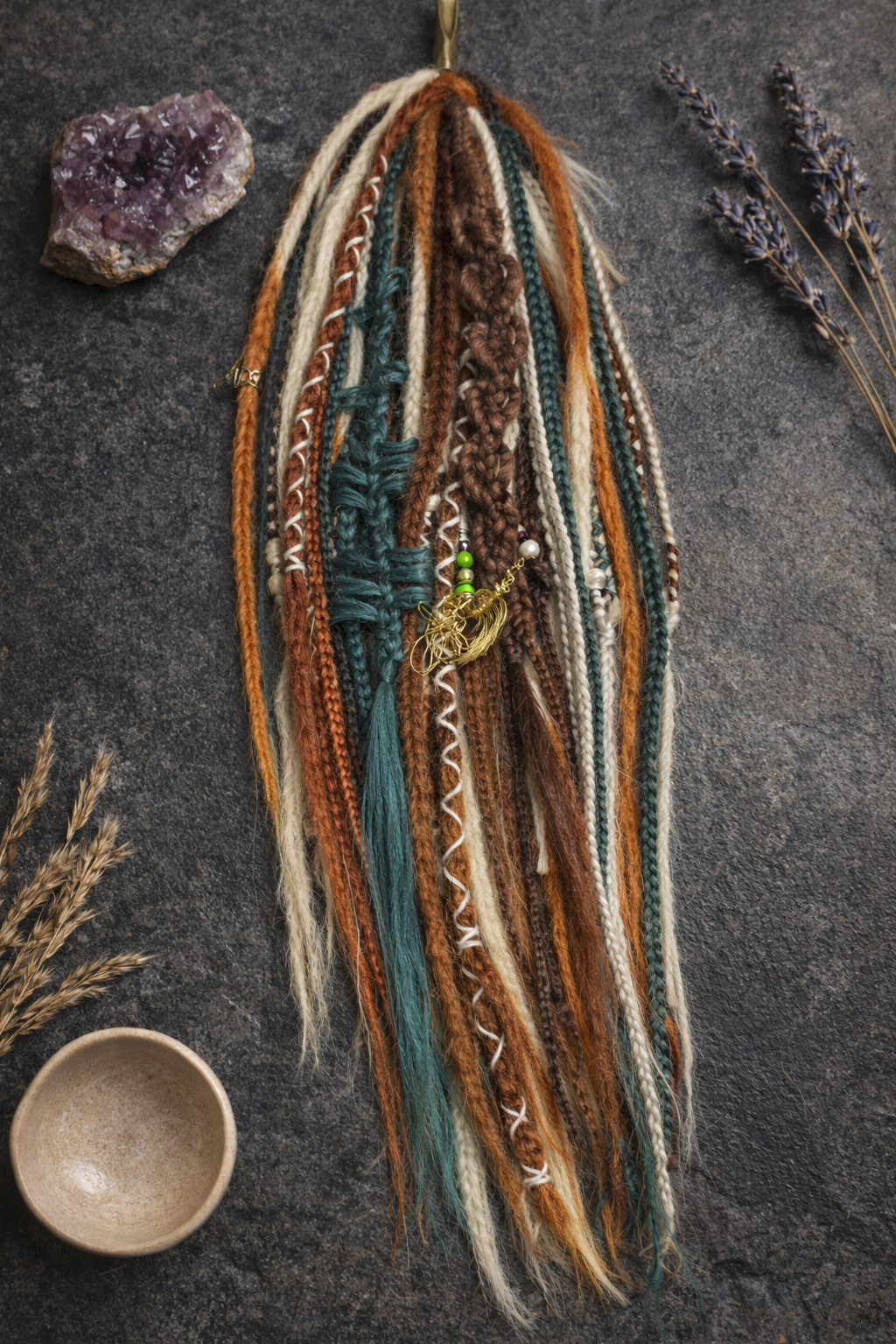 Forest Brown Ginger Dreadlock Extensions – Boho Synthetic Dreads, Natural Look & Lightweight