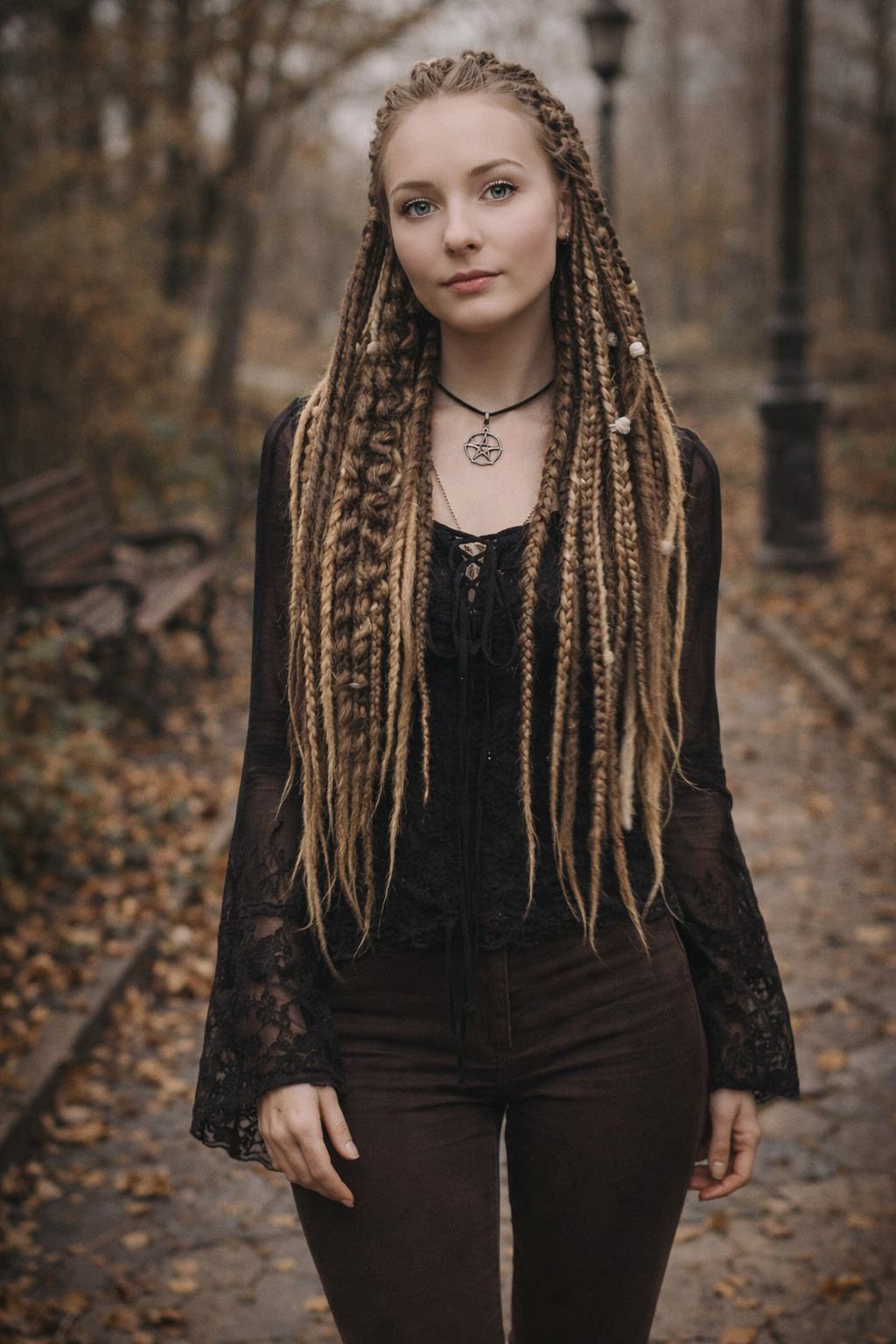 Light Brown & Dirty Blonde Boho Dreadlock Extensions