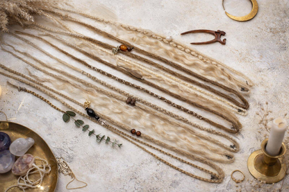 Blonde Melierte Clip-In Fake Dreads – Handgemachte Synthetische Dreadlock-Extensions