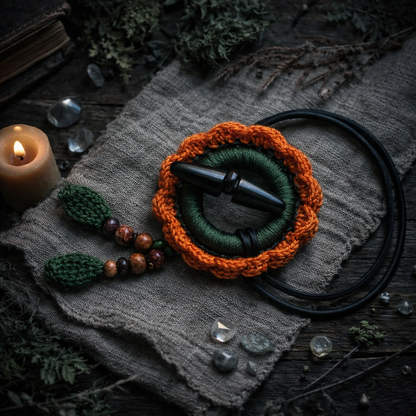 Boho Dreadlock Hair Tie – Crochet Holder for Dreads & Braids, Handmade Accessory