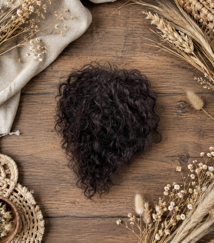 Chocolate Brown Curly Ponytail Claw Clip Hairpiece