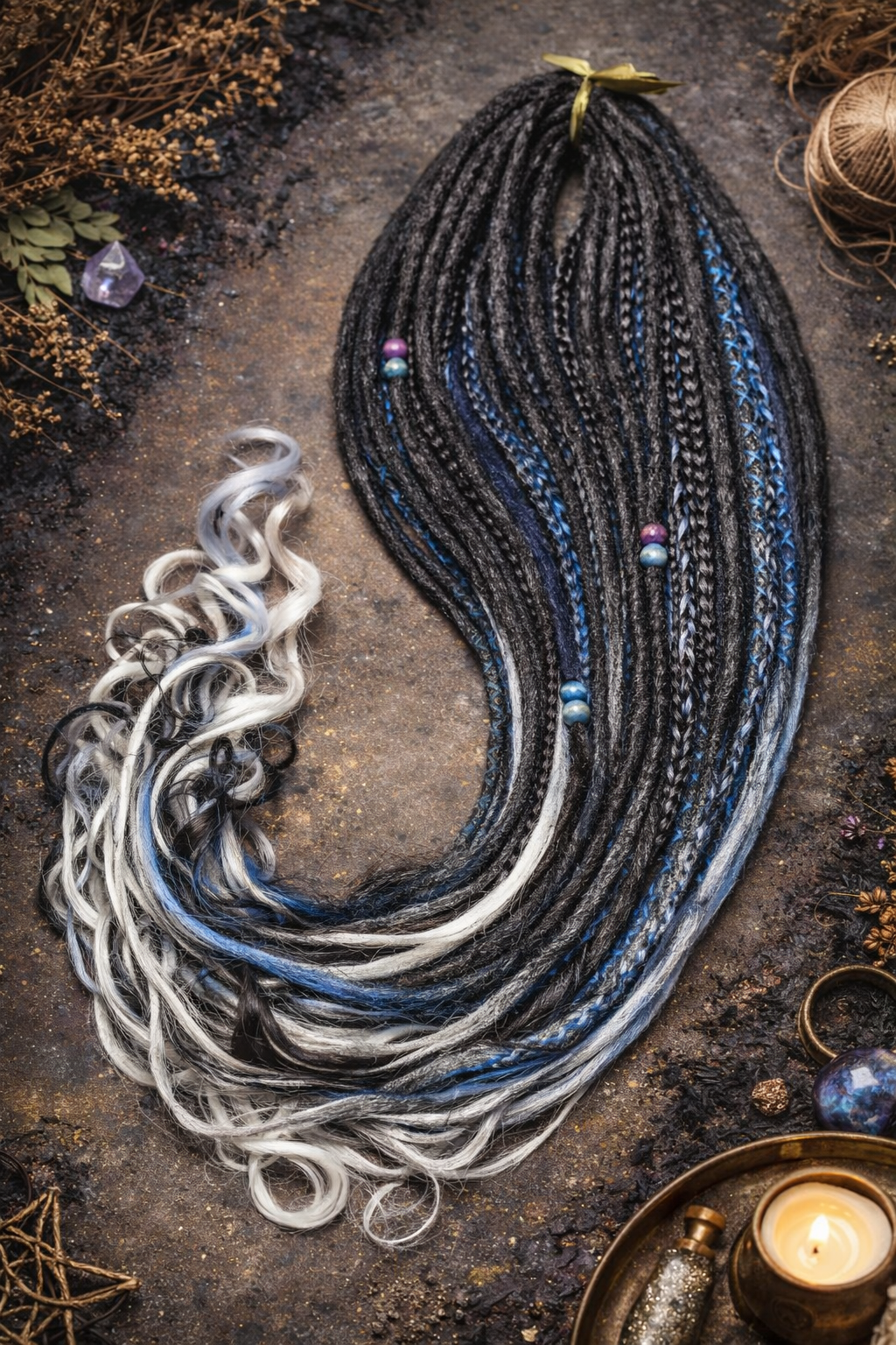 Extra Long Dreadlock Extensions 100cm – Boho Synthetic Dreads, Lightweight & Soft
