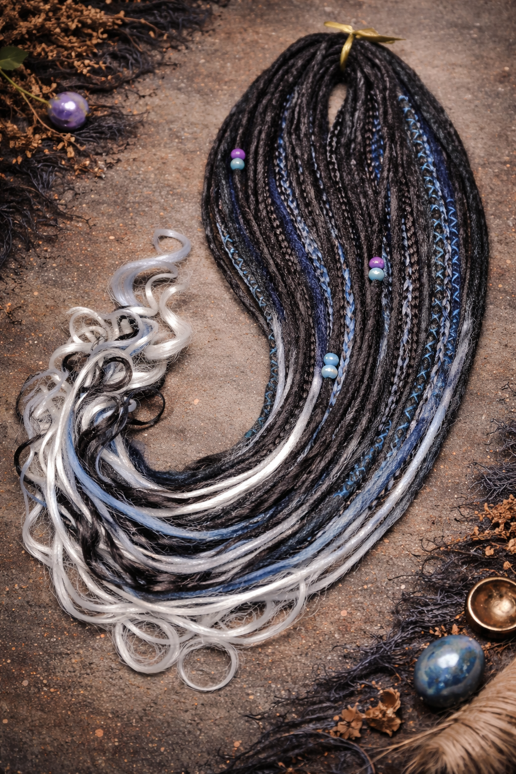 Extra Long Dreadlock Extensions 100cm – Boho Synthetic Dreads, Lightweight & Soft