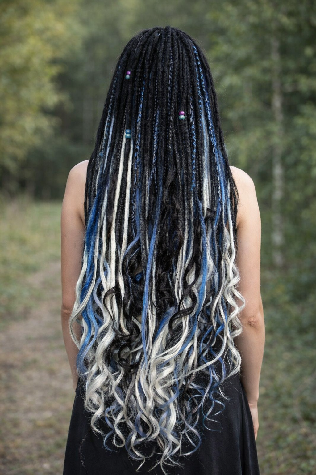 Extra Long Dreadlock Extensions 100cm – Boho Synthetic Dreads, Lightweight & Soft