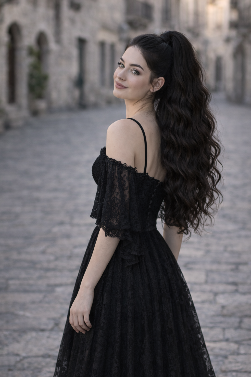 Black Wavy Ponytail Extension – Boho Dread Ponytail Style