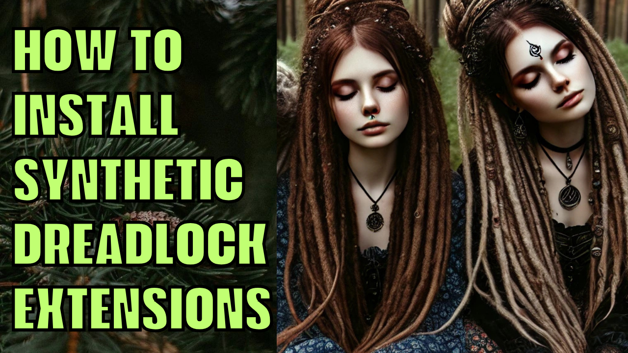 Load video: How to install synthetic dreadlocks extensions