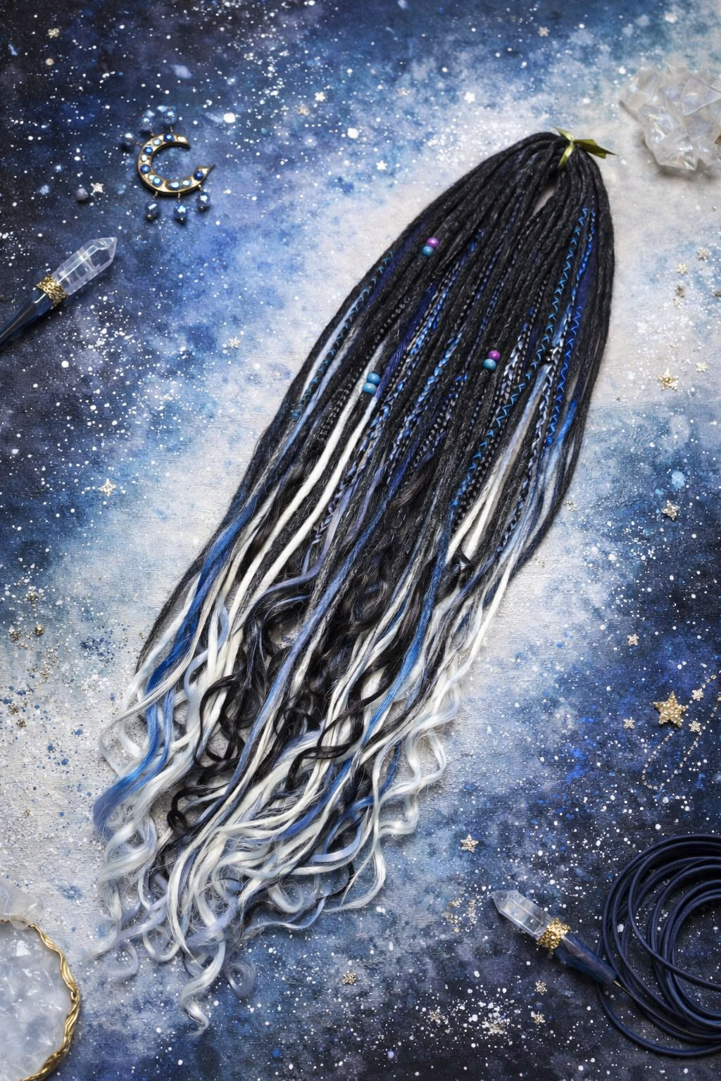 Extra Long Dreadlock Extensions 100cm – Boho Synthetic Dreads, Lightweight & Soft