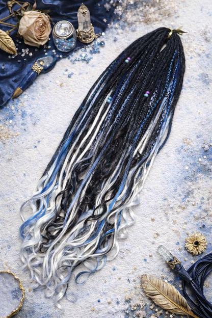Extra Long Dreadlock Extensions 100cm – Boho Synthetic Dreads, Lightweight & Soft