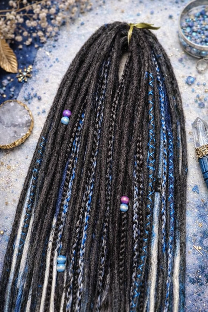 Extra Long Dreadlock Extensions 100cm – Boho Synthetic Dreads, Lightweight & Soft