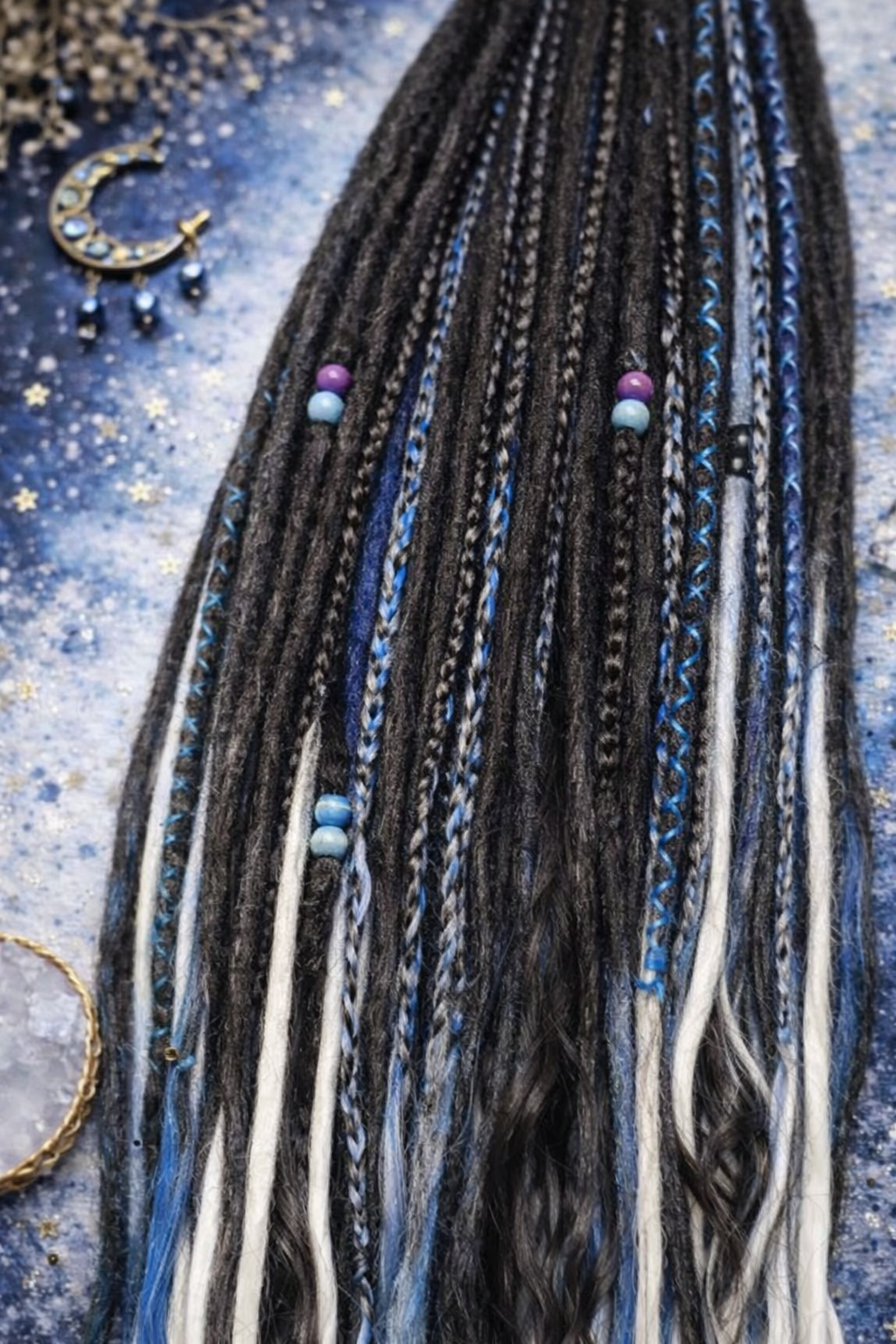 Extra Long Dreadlock Extensions 100cm – Boho Synthetic Dreads, Lightweight & Soft