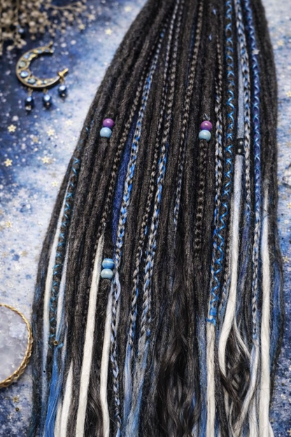 Extra Long Dreadlock Extensions 100cm – Boho Synthetic Dreads, Lightweight & Soft