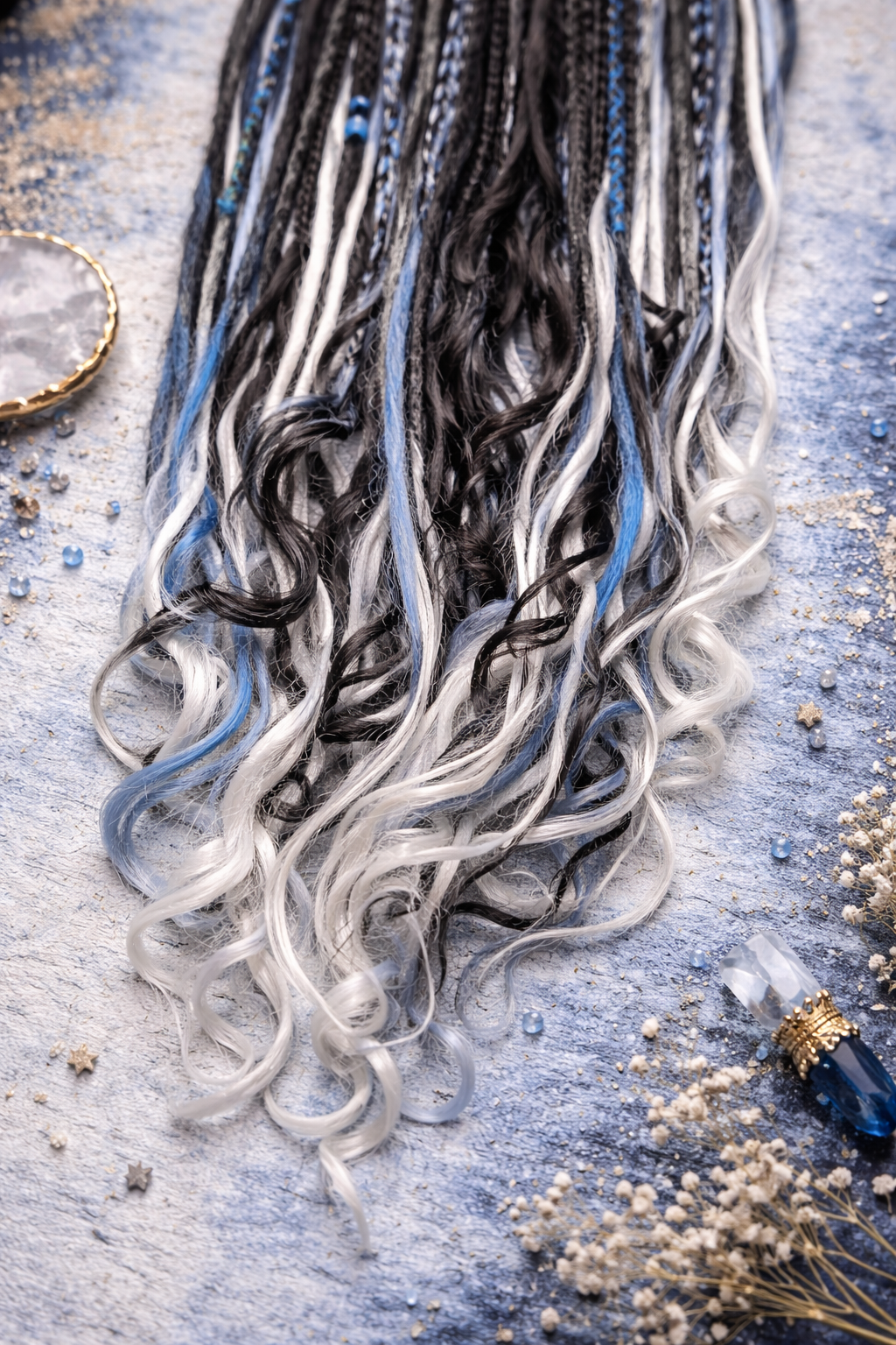 Extra Long Dreadlock Extensions 100cm – Boho Synthetic Dreads, Lightweight & Soft