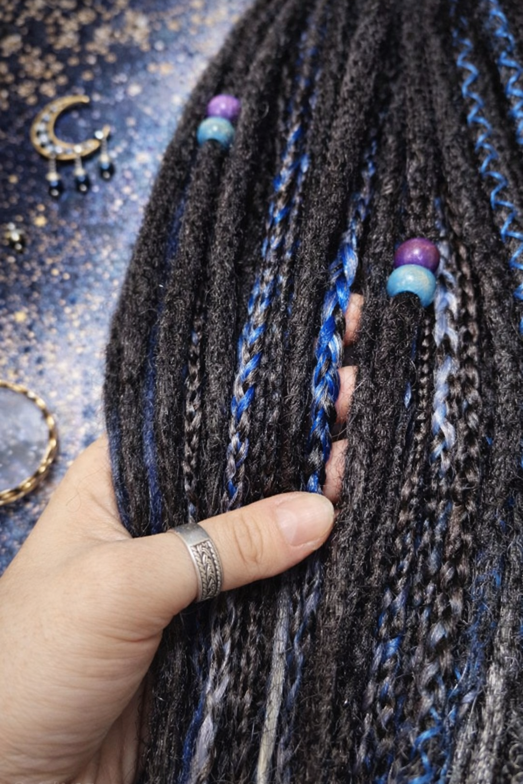 Extra Long Dreadlock Extensions 100cm – Boho Synthetic Dreads, Lightweight & Soft