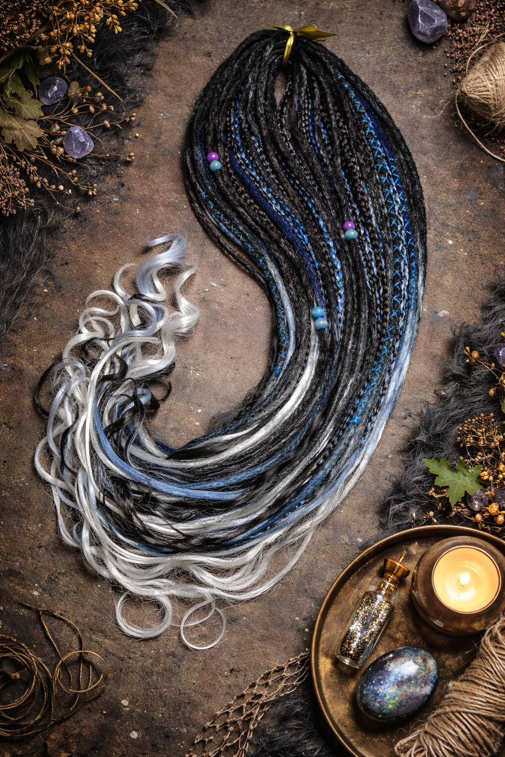 Extra Long Dreadlock Extensions 100cm – Boho Synthetic Dreads, Lightweight & Soft