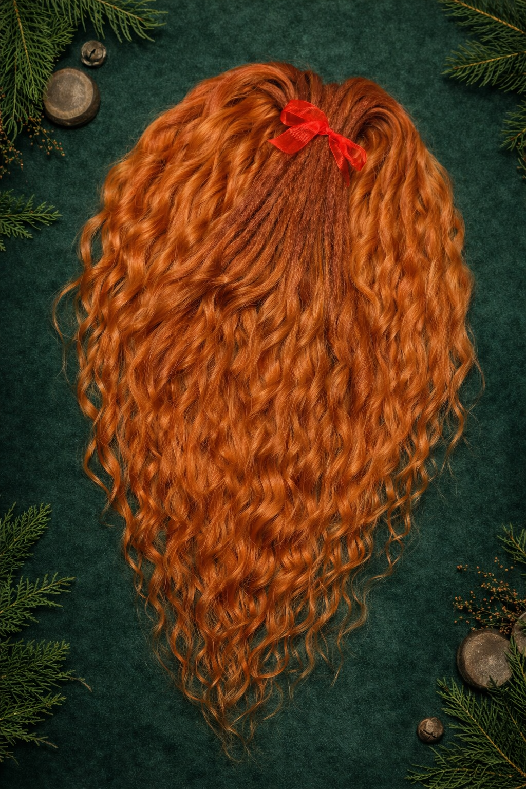 Copper Hidden Base Hair Extensions – Full Hair Replacement Look, Soft Natural Volume
