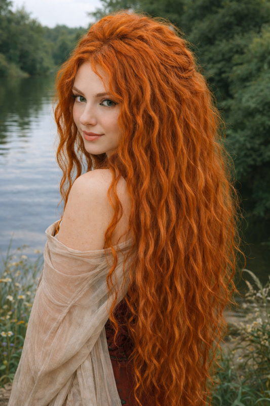 Copper Hidden Base Hair Extensions – Full Hair Replacement Look, Soft Natural Volume