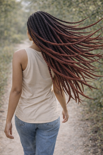 Black Burgundy Ombre Twist Extensions – Havana Twist Mambo, Lightweight Synthetic Twists