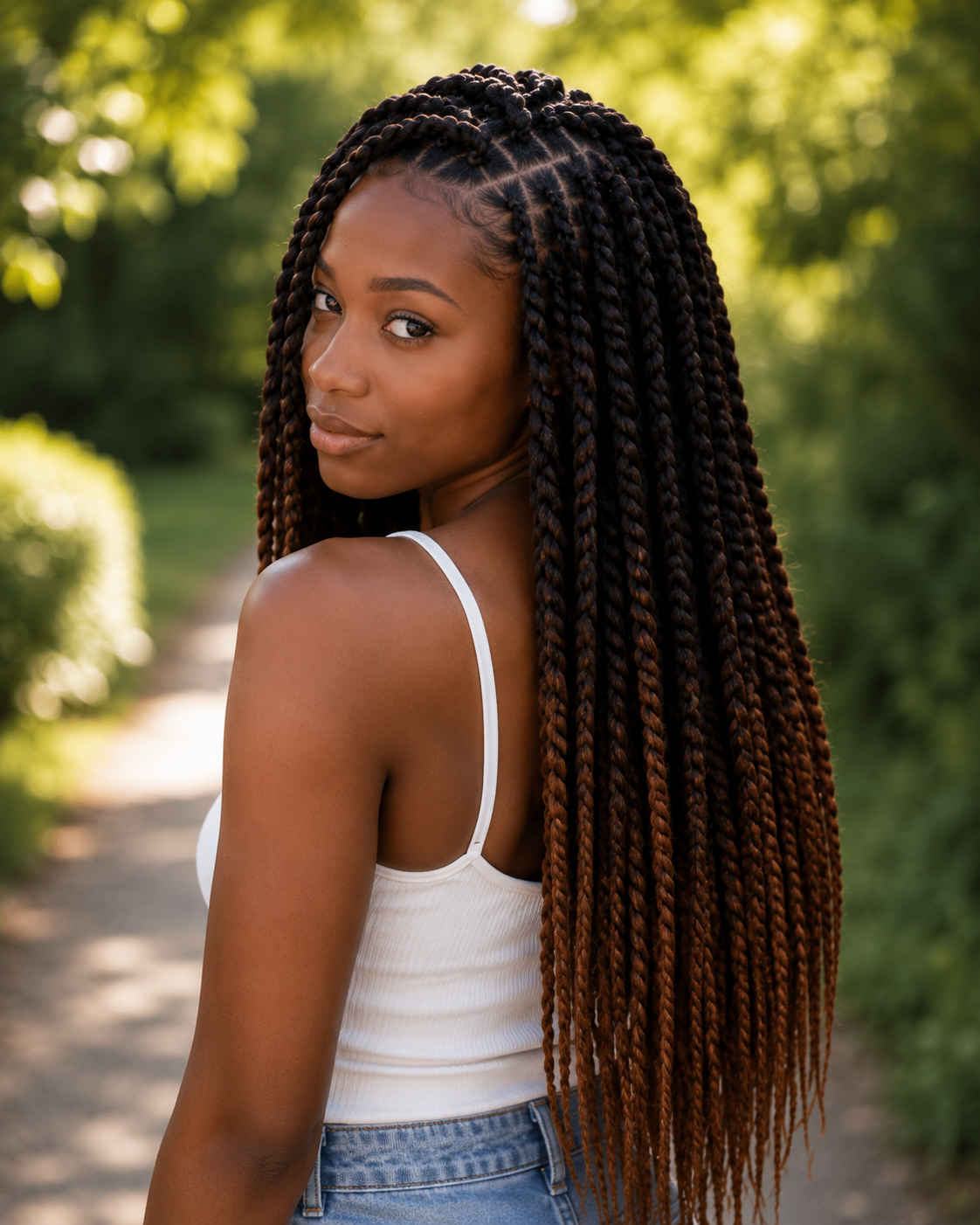 Black Chestnut Brown Ombre Twist Extensions – Havana Twist Mambo, Lightweight Twists