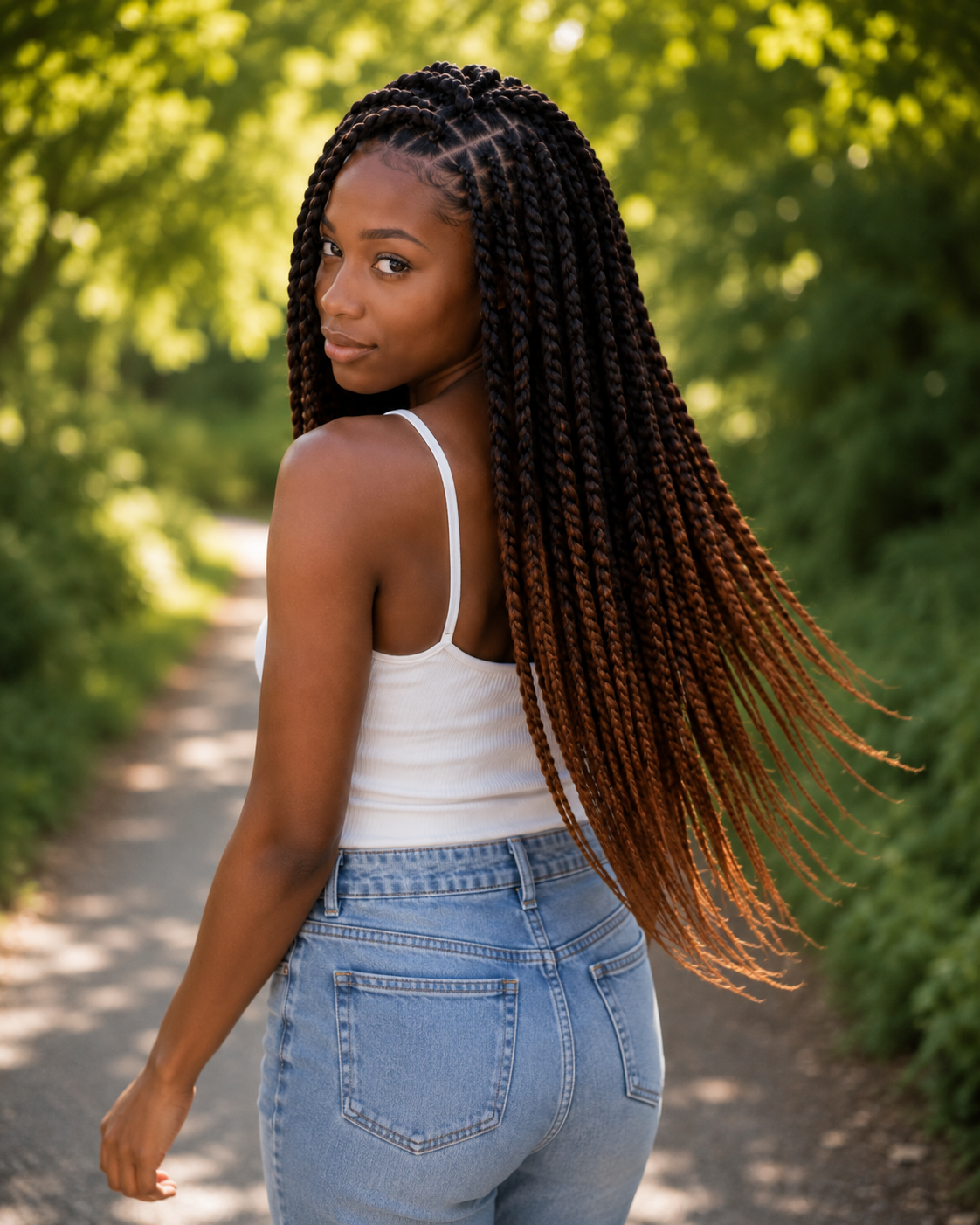 Black Chestnut Brown Ombre Twist Extensions – Havana Twist Mambo, Lightweight Twists