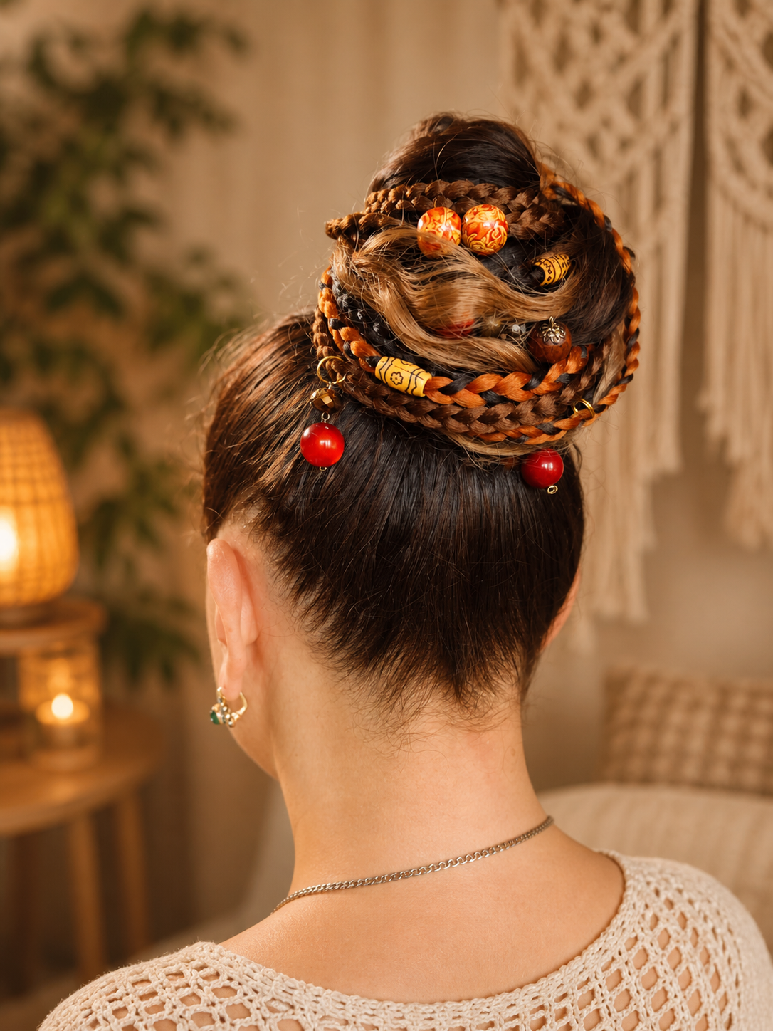 Boho Dread Ponytail – Synthetic Dreads Hairpiece