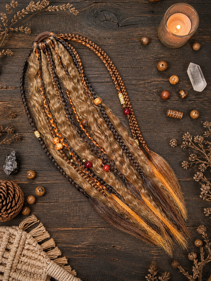 Boho Dread Ponytail – Synthetic Dreads Hairpiece