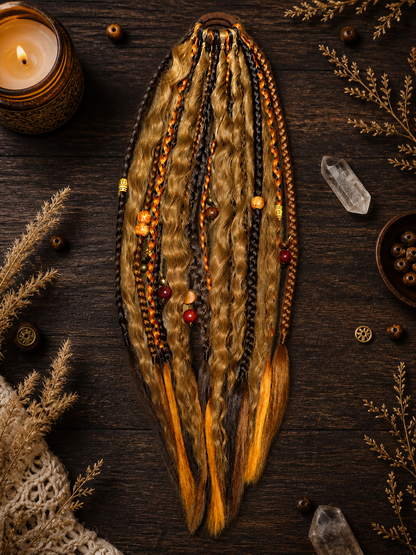 Boho Dread Ponytail – Synthetic Dreads Hairpiece