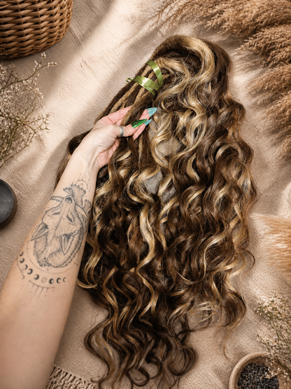 Brown and Blonde Hidden Base Hair Extensions