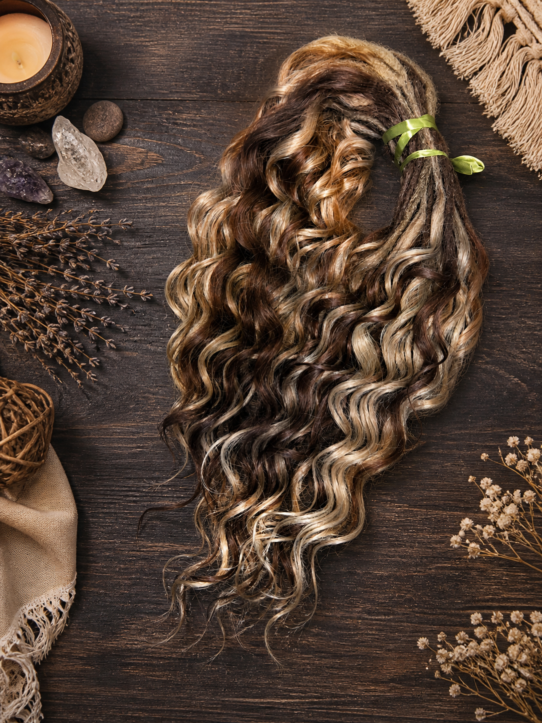 Brown and Blonde Hidden Base Hair Extensions