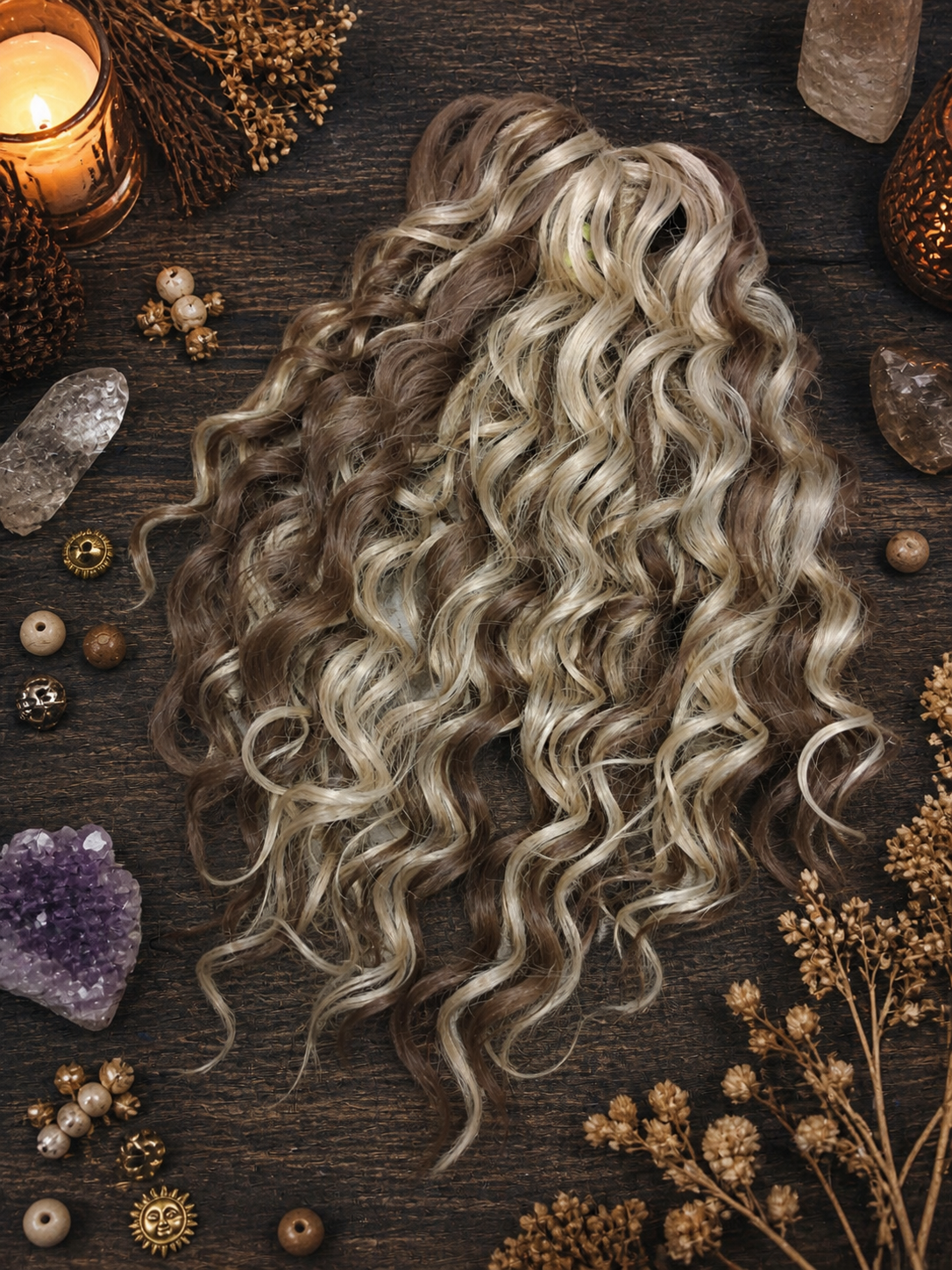 Brown and Blonde Hidden Base Hair Extensions 